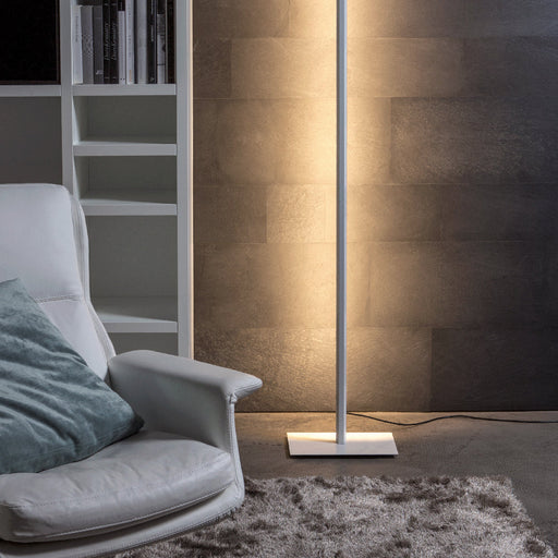 Lineal LED Floor Lamp in living room.