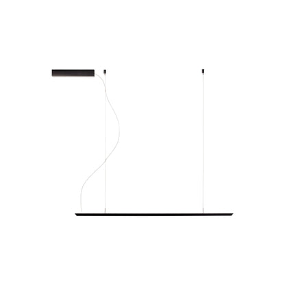 Lineal LED Pendant Light in Black (Medium).