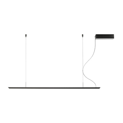 Lineal LED Pendant Light in Matt Nickel (Medium).