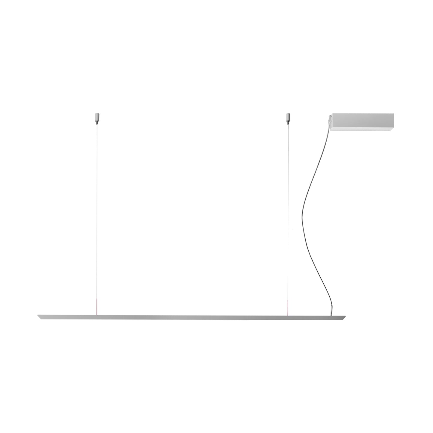 Lineal LED Pendant Light in White (Medium).