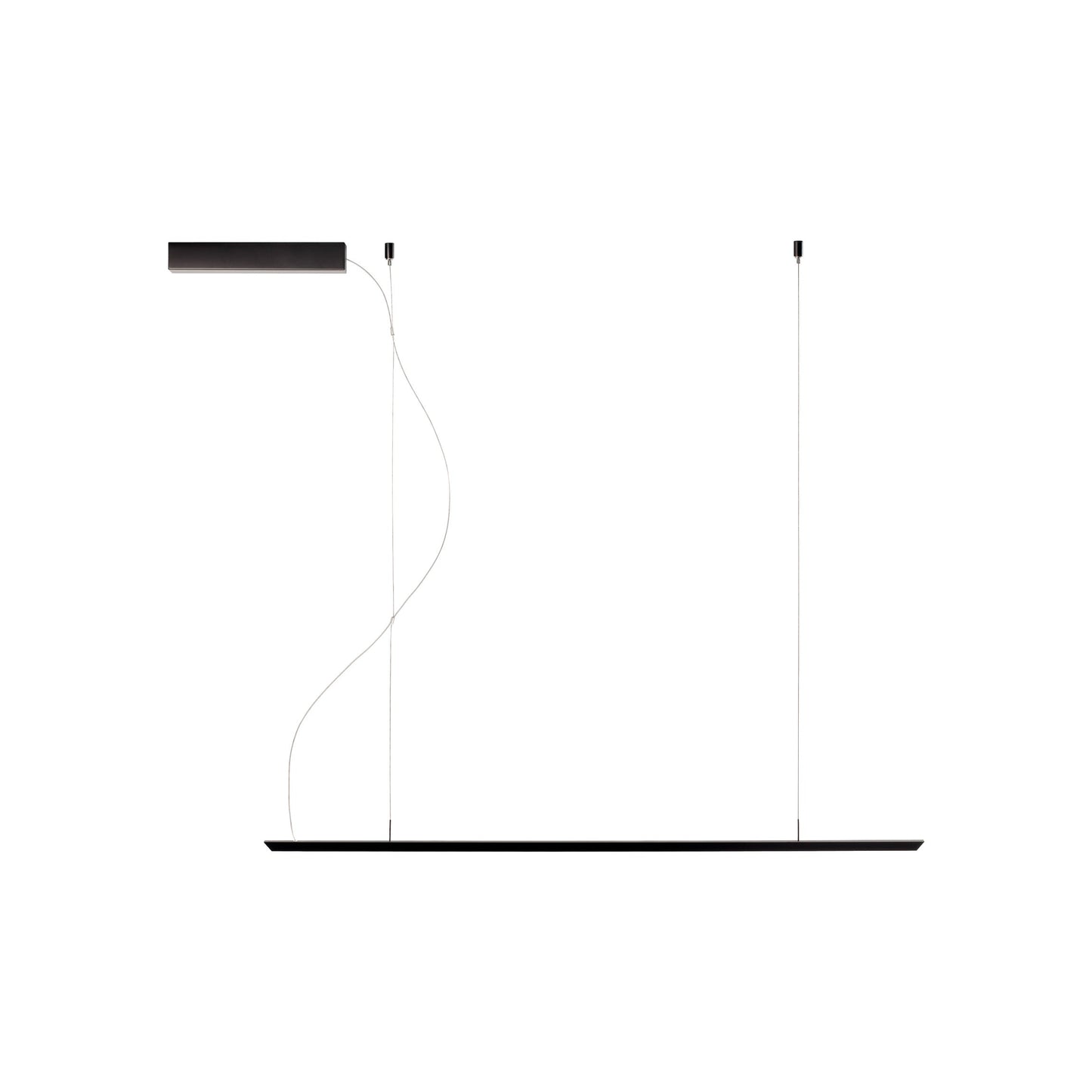 Lineal LED Pendant Light in Black (Large).