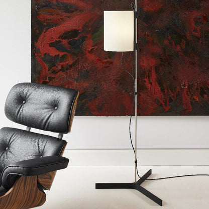 Magnetic Floor Lamp in living room.