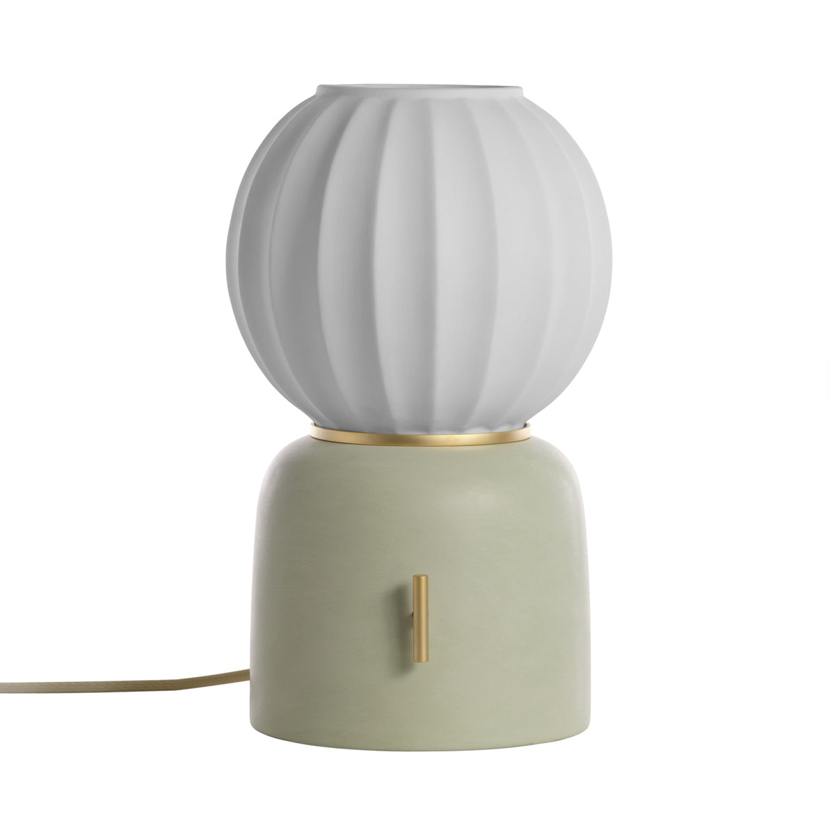 Mei Table Lamp in Mint Green/Gold (Type A).