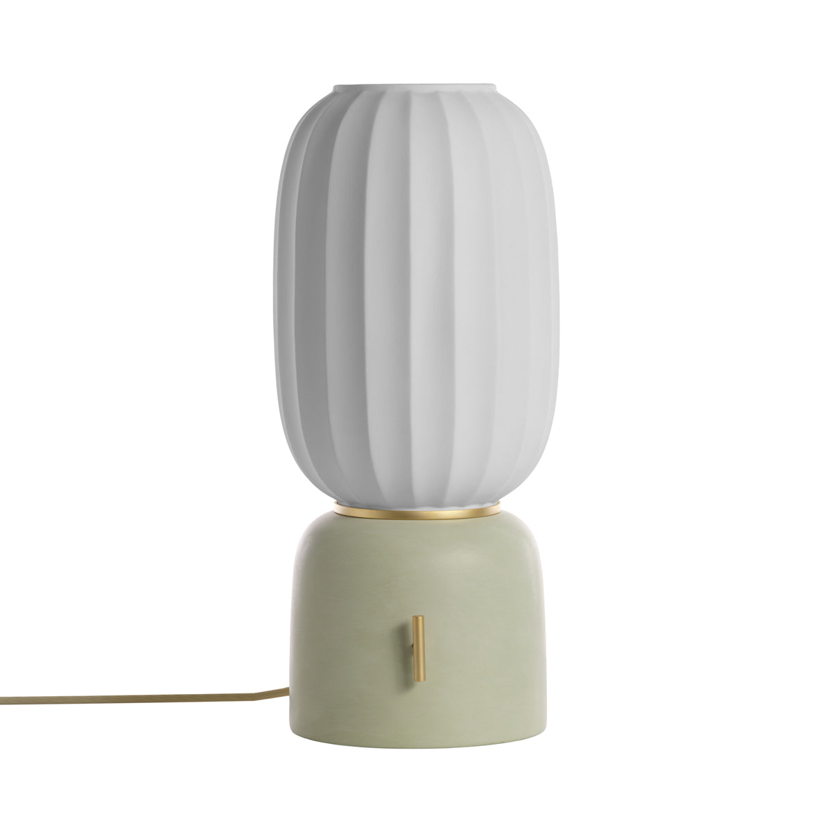Mei Table Lamp in Mint Green/Gold (Type B).