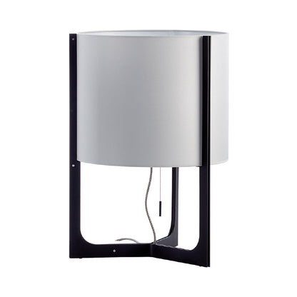 Nirvana Table Lamp in Black (Metallic Grey Shade) (Medium).