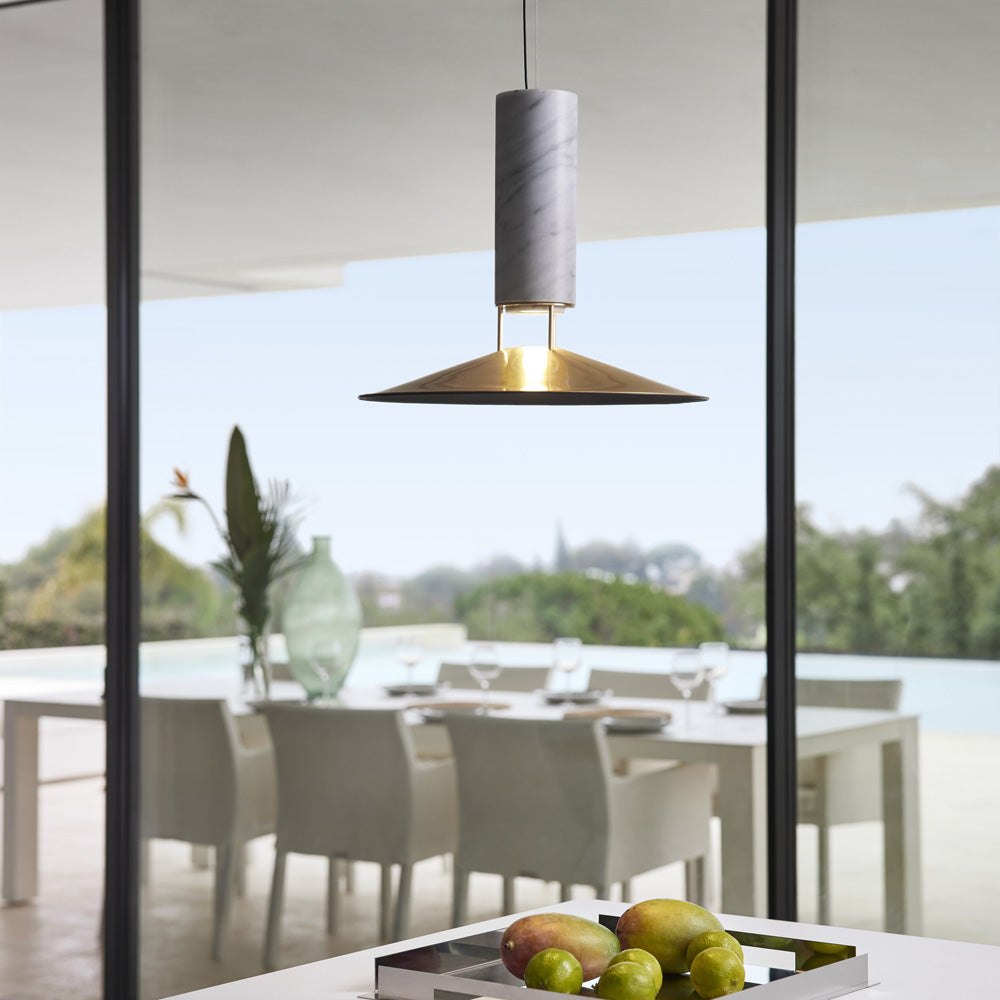 Rebound Pendant Light in dining room.