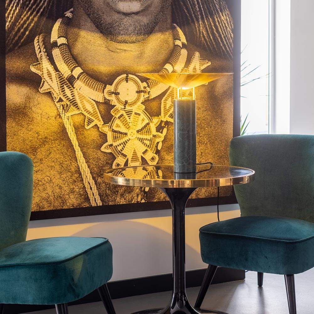 Rebound Table Lamp in living room.