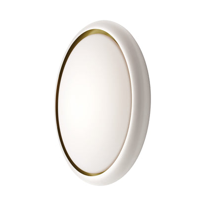 Sky LED Wall Light in White/Gold.