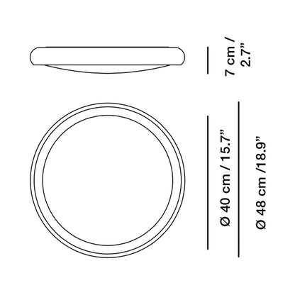 Sky LED Wall Light - line drawing.