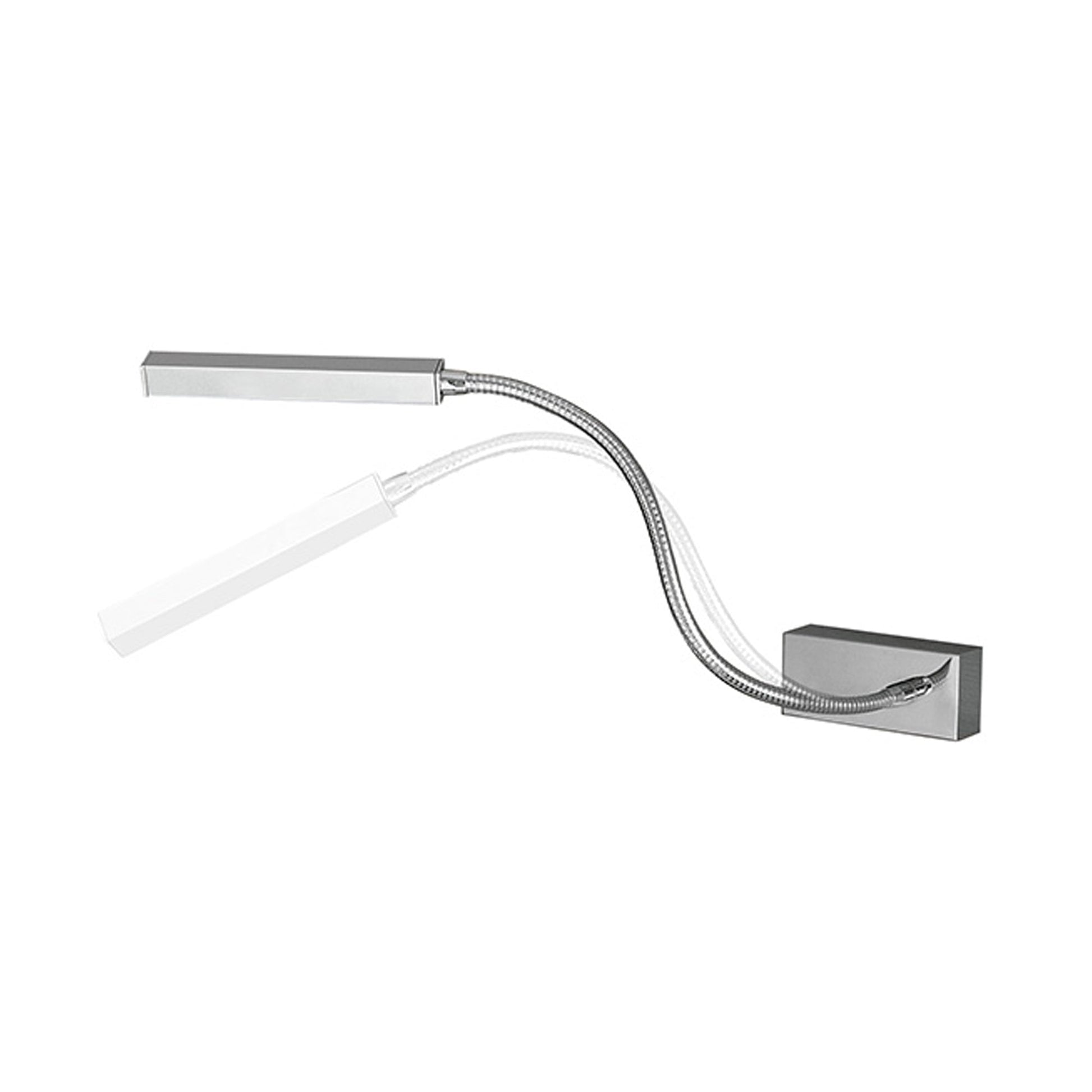 Snaik LED Wall Light in Chrome.