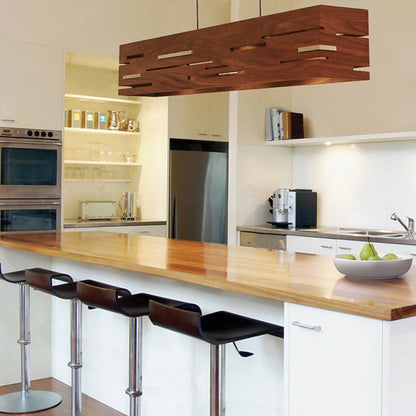 Aeris LED Linear Pendant Light in kitchen.