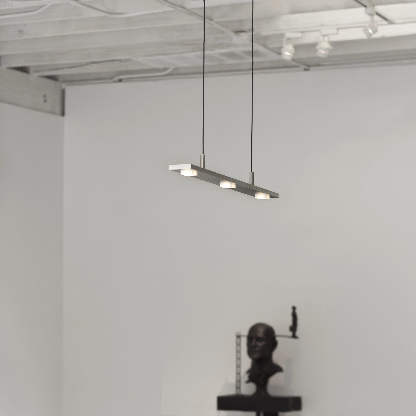 Brevis LED Linear Pendant Light in office.