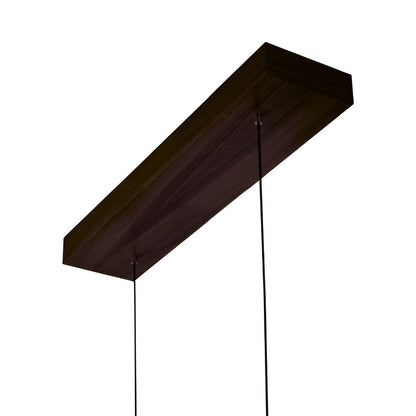 Camur Wide Linear Canopy Cover in Dark Stained Walnut.