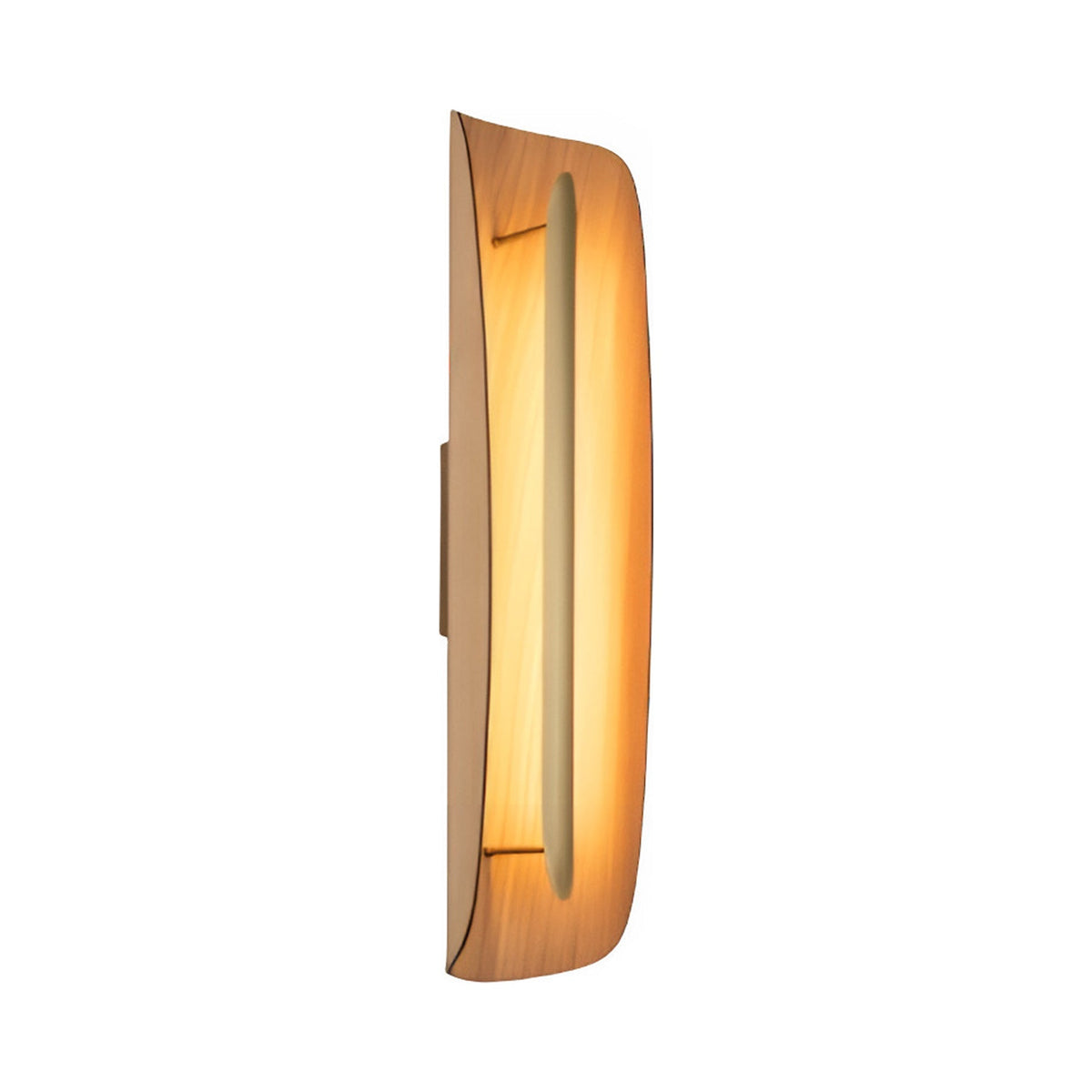 Grata Wall Light in White Oak (Brushed Brass).