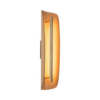 Grata Wall Light in White Oak (Distressed Brass).