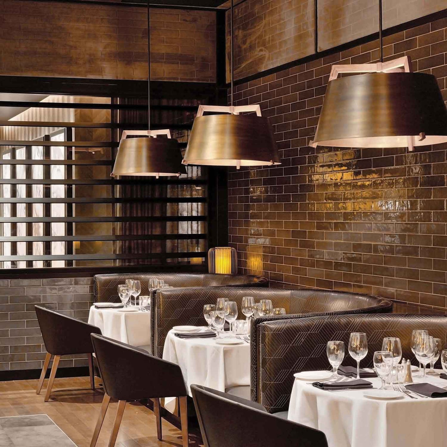 Ignis Pendant Light in restaurant.