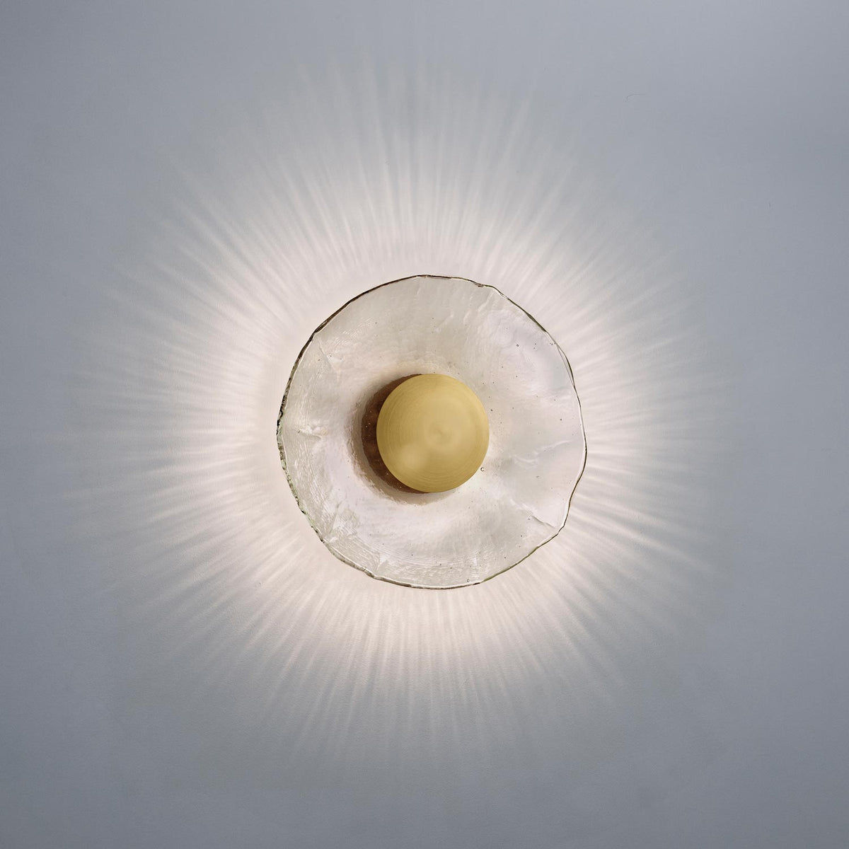 Inviso Wall Light in Dark Stained Walnut (Brushed Brass).