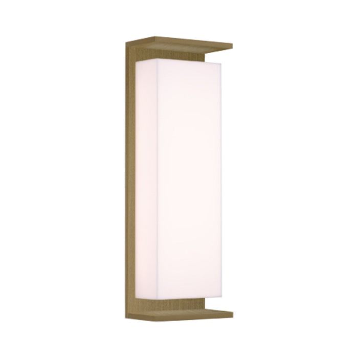 Ora LED Wall Light in Distressed Brass.