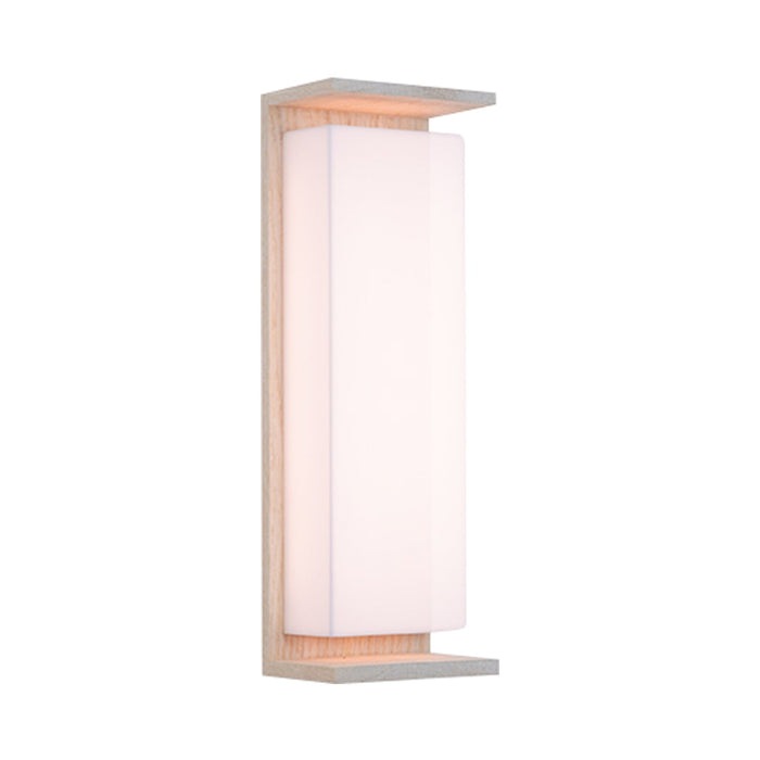 Ora LED Wall Light in White Washed Oak.