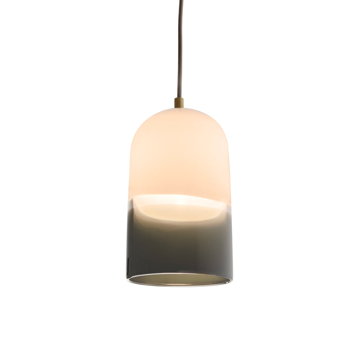 Pharos LED Pendant Light in Brushed Brass (White/Bronze).