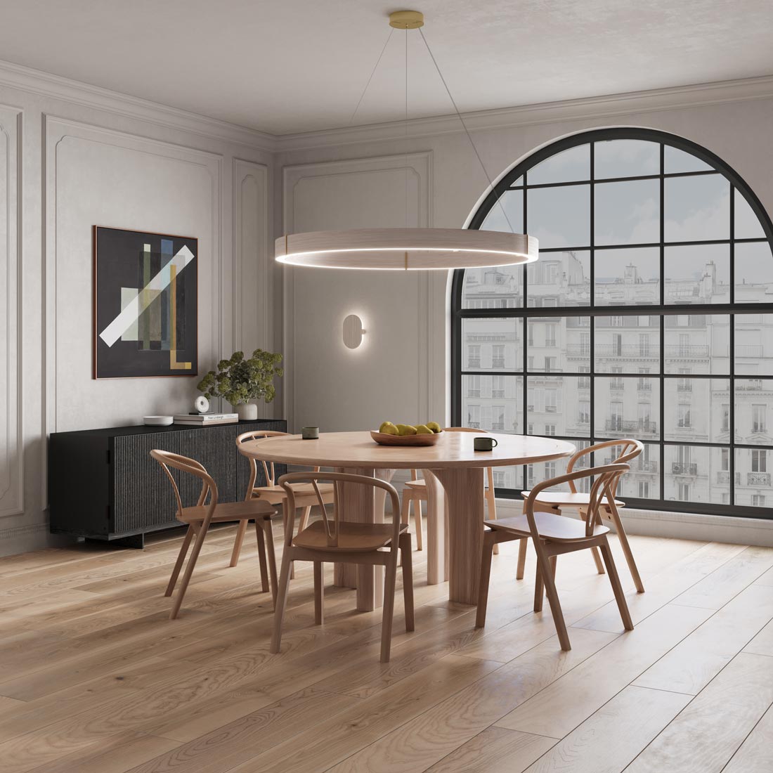 Redeo Pendant Light in dining room.