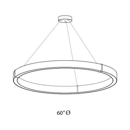 Redeo Pendant Light - line drawing.