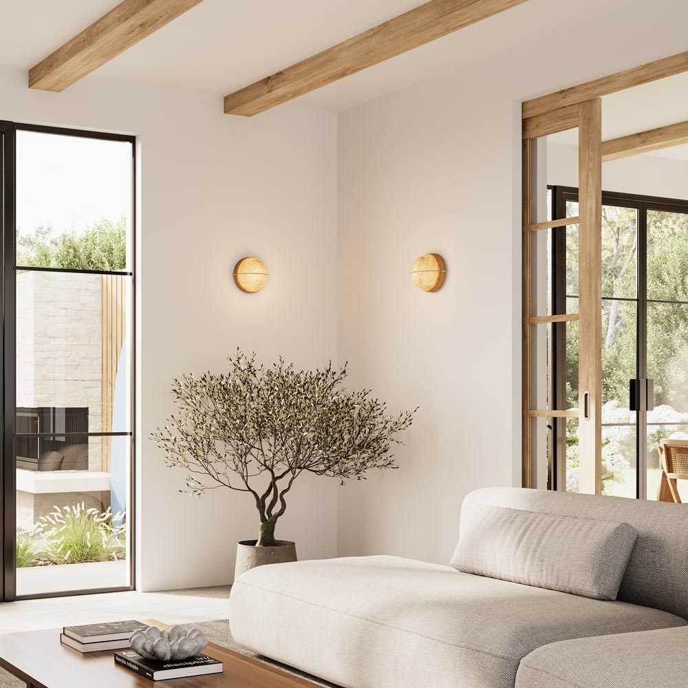 Sona Wall Light in living room.