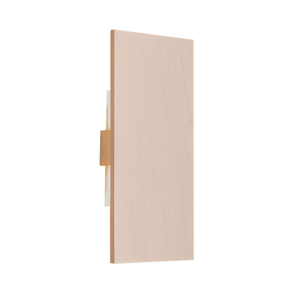 Tersus L LED Wall Light (Maple/Brushed Rose Gold).