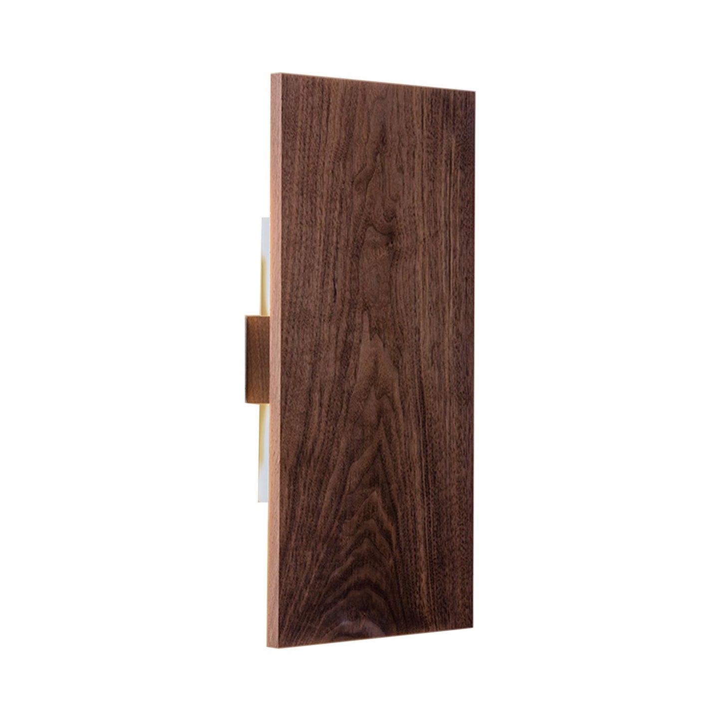 Tersus L LED Wall Light (Walnut/Brushed Rose Gold).