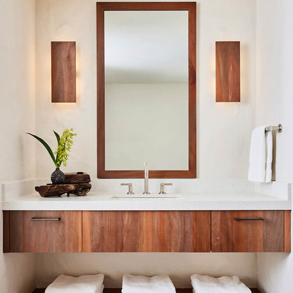Tersus L LED Wall Light in bathroom.