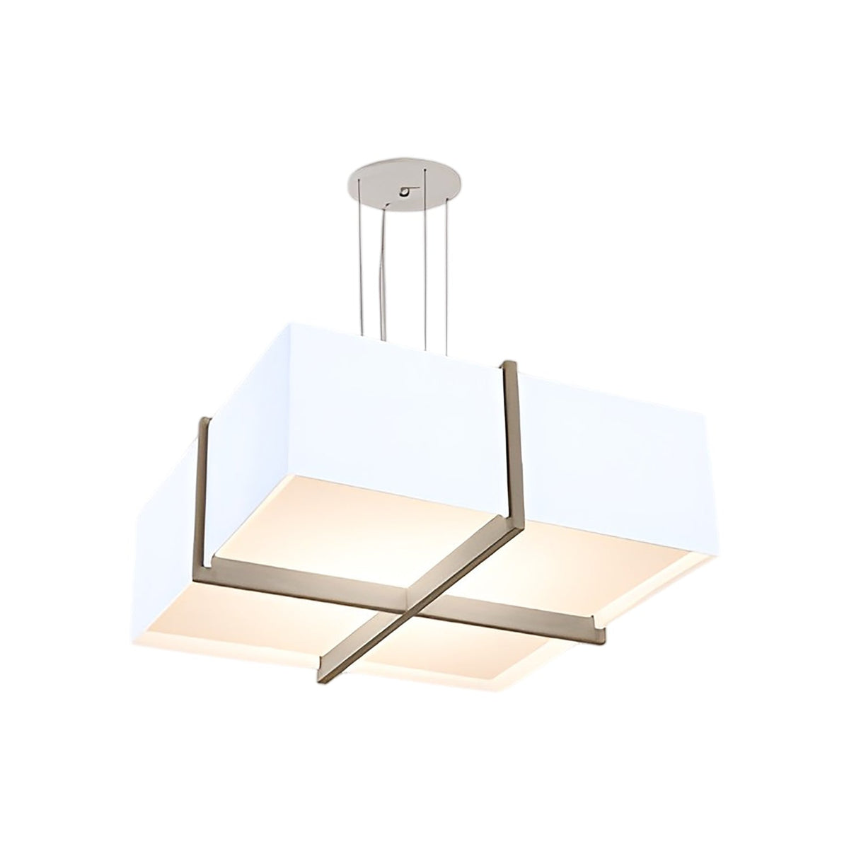 Veram LED Pendant Light in Gloss White/White Washed Oak (18-Inch/2700K).