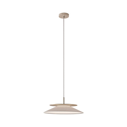 Asia LED Pendant Light in Satin Gold Nickel (Medium).