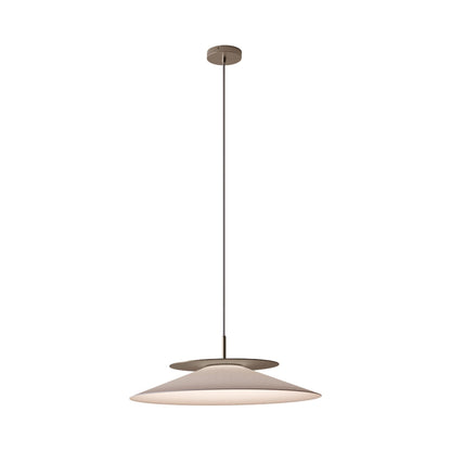 Asia LED Pendant Light in Brushed Bronze Nickel (Large).