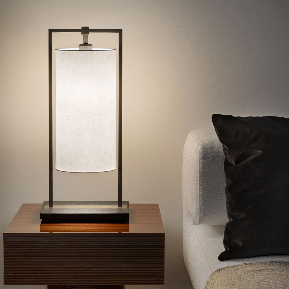 Athena Table Lamp in bedroom.