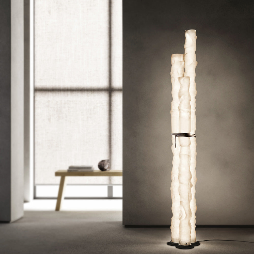 Baggy LED Trio Floor Lamp in Detail.