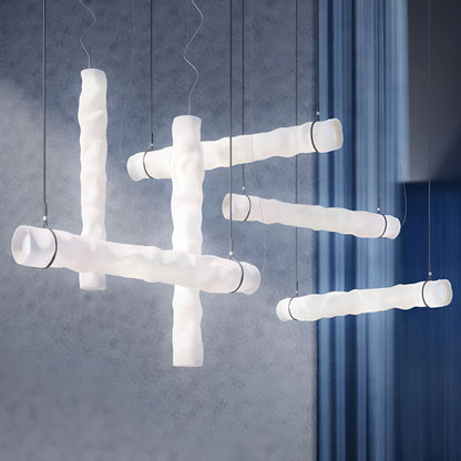 Baggy LED Vertical Pendant Light in Detail.