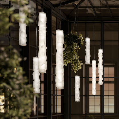 Baggy LED Vertical Pendant Light in Detail.