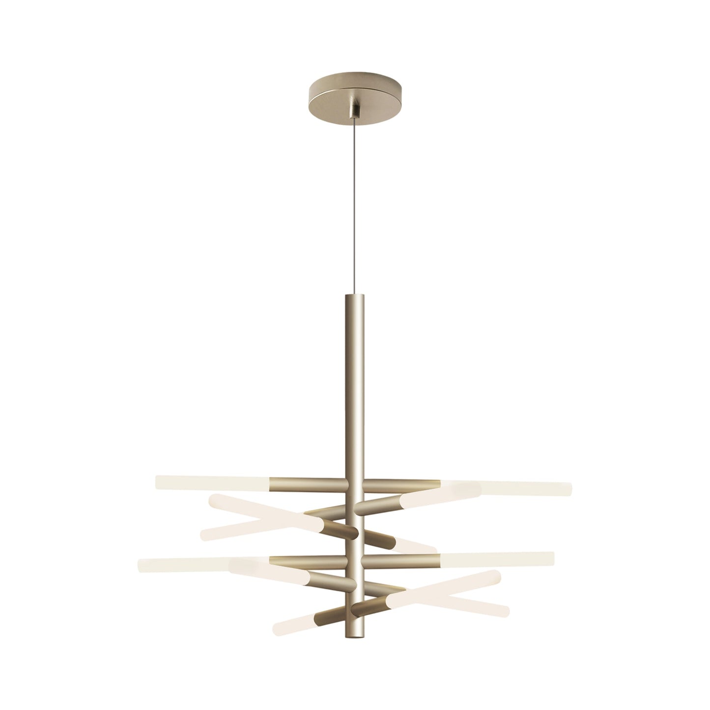 Bianca LED Pendant Light in Gold (12-Light).
