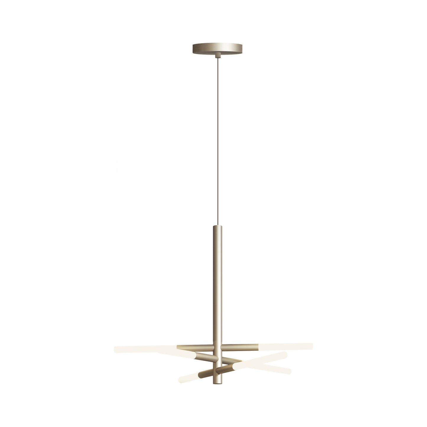Bianca LED Pendant Light in Brass (6-Light).
