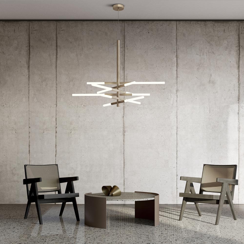 Bianca LED Pendant Light in living room.