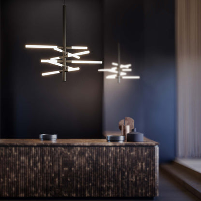 Bianca LED Pendant Light in living room.