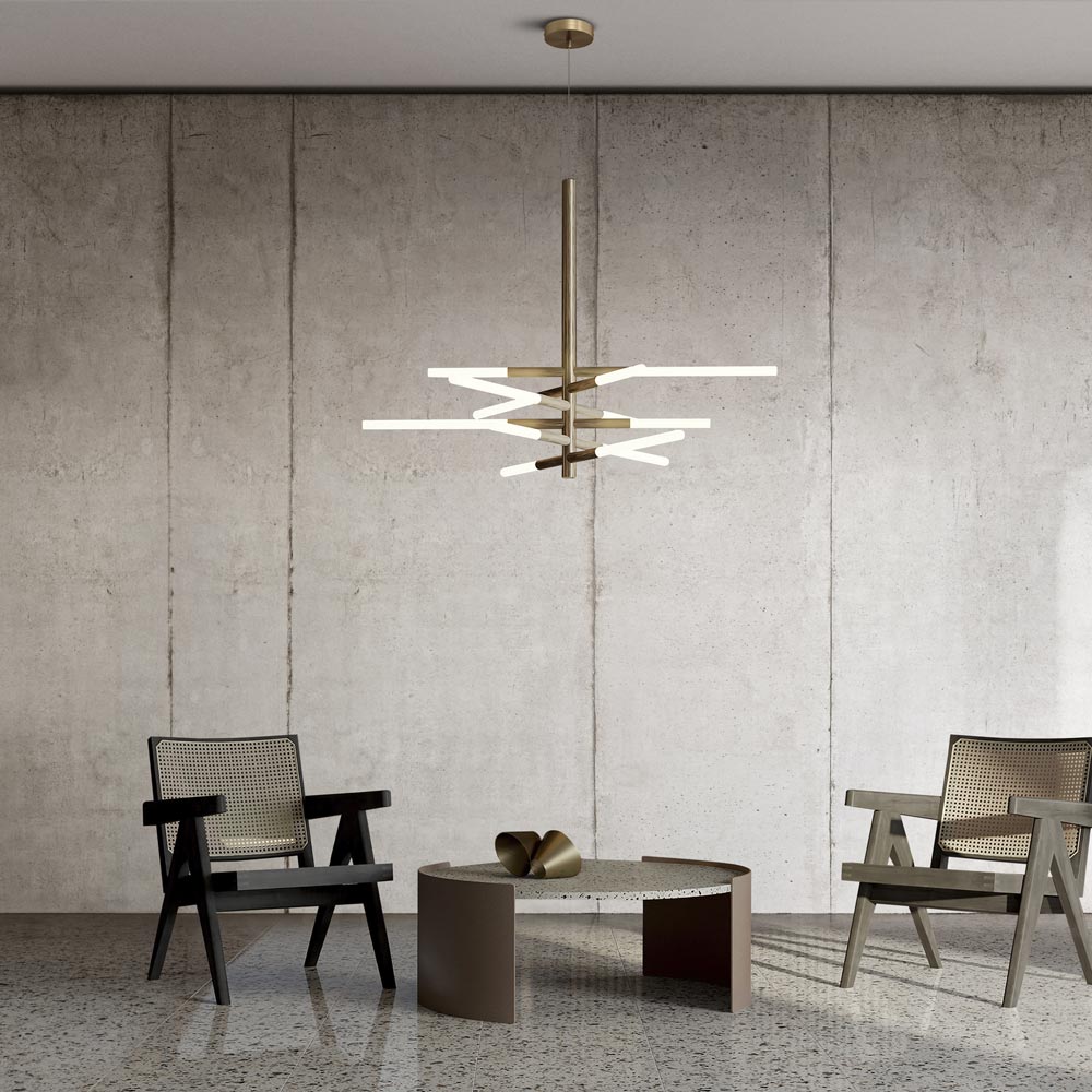 Bianca LED Pendant Light in living room.