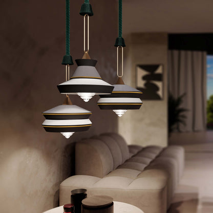 Calypso Guadaloupe Pendant Light in living room.