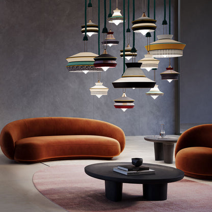 Calypso Guadaloupe Pendant Light in living room.