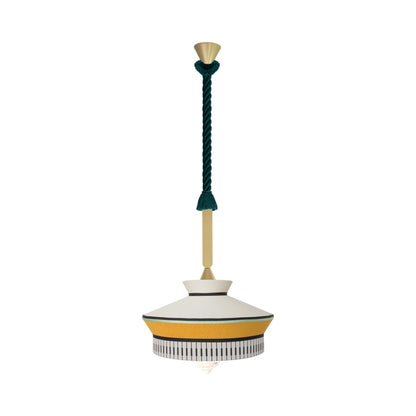 Calypso Martinique Outdoor Pendant Light in Martinique Yellow (Small).