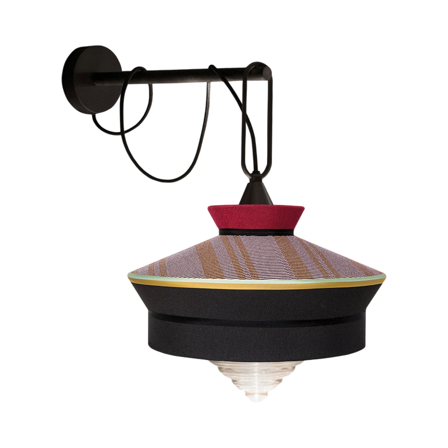 Calypso Martinique Wall Light in Martinique Black.