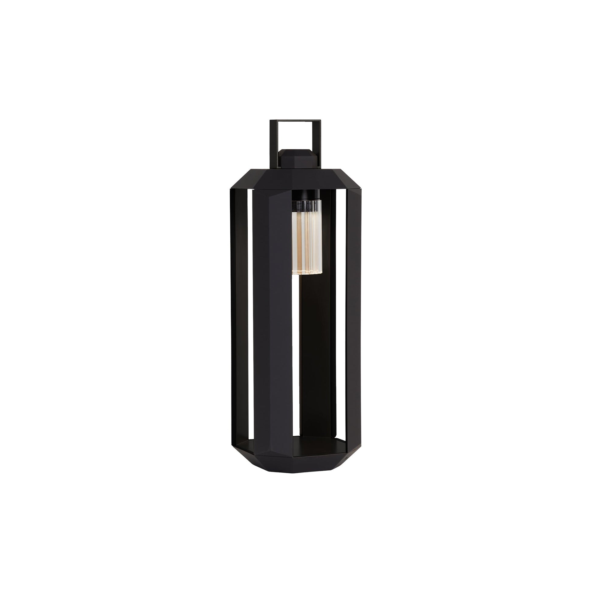 Cube Outdoor LED Rechargeable Floor Lamp in Dark Bronze (Small).