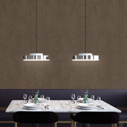 Discus LED Pendant Light in restaurant.