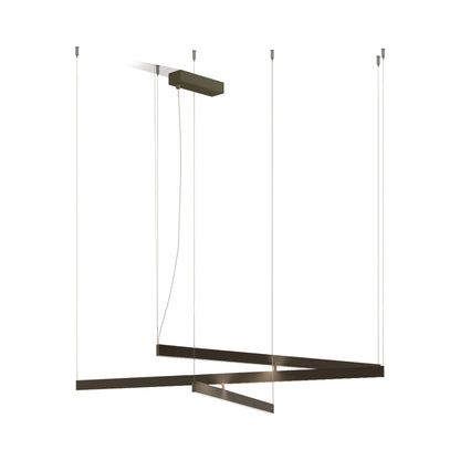 Fly LED Multi Pendant Light in Brushed Bronze Nickel.