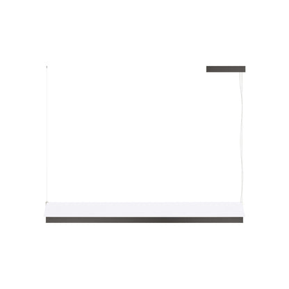 Fly LED Pendant Light in Anthracite/White Cotton (46.57-Inch).